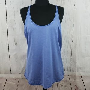 Zella "Her" Racerback Tank Top Blue Sz L
